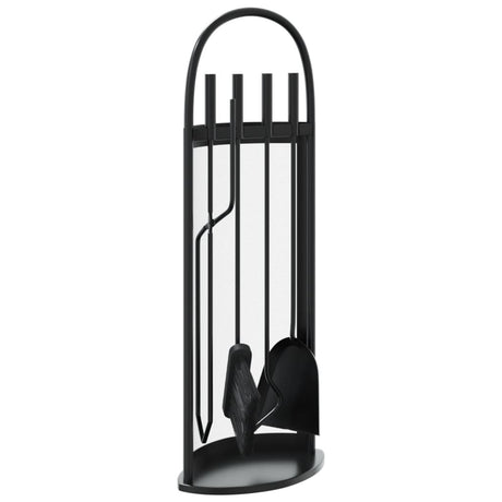 Vidaxl 5-delige openhaardgereedschapset 23x15x66 cm staal