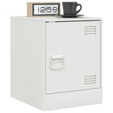 Vidaxl nachtkastjes 2 st 34,5x39x44 cm staal wit