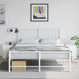 Vidaxl nachtkastjes 2 st 34,5x39x44 cm staal wit
