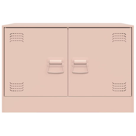 Vidaxl tv-meubel 67x39x44 cm staal roze