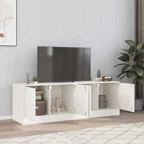 Vidaxl tv-meubelen 2 st 67x39x44 cm staal wit