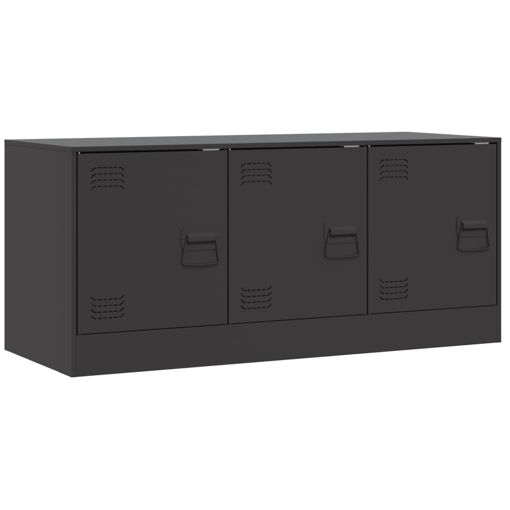 Vidaxl tv-meubel 99x39x44 cm staal zwart