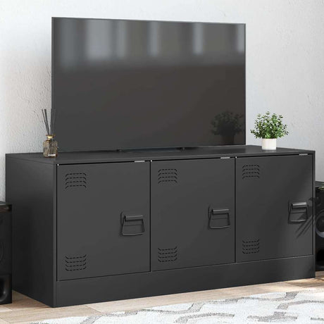 Vidaxl tv-meubel 99x39x44 cm staal zwart