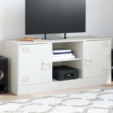 Vidaxl tv-meubel 99x39x44 cm staal wit