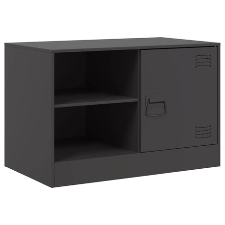 Vidaxl tv-meubel 67x39x44 cm staal zwart