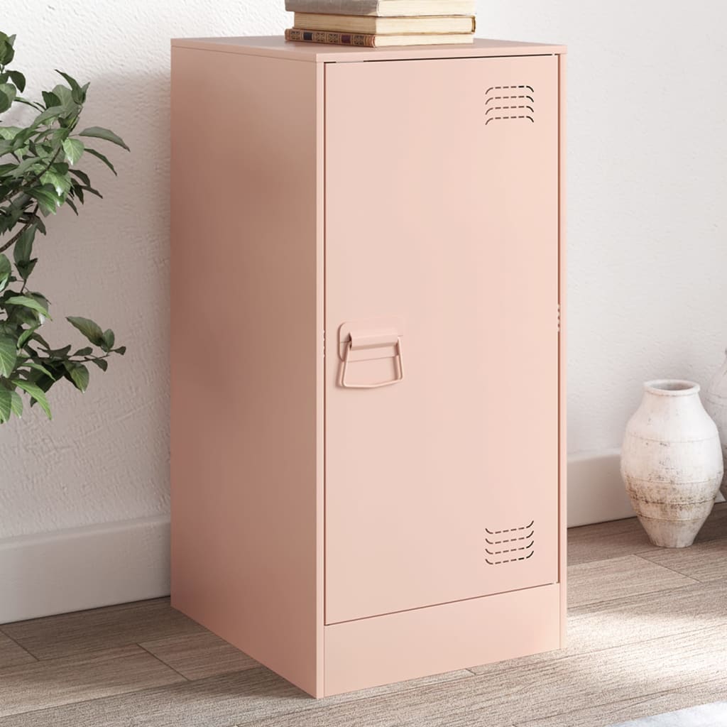 Vidaxl dressoir 34,5x39x73 cm staal roze