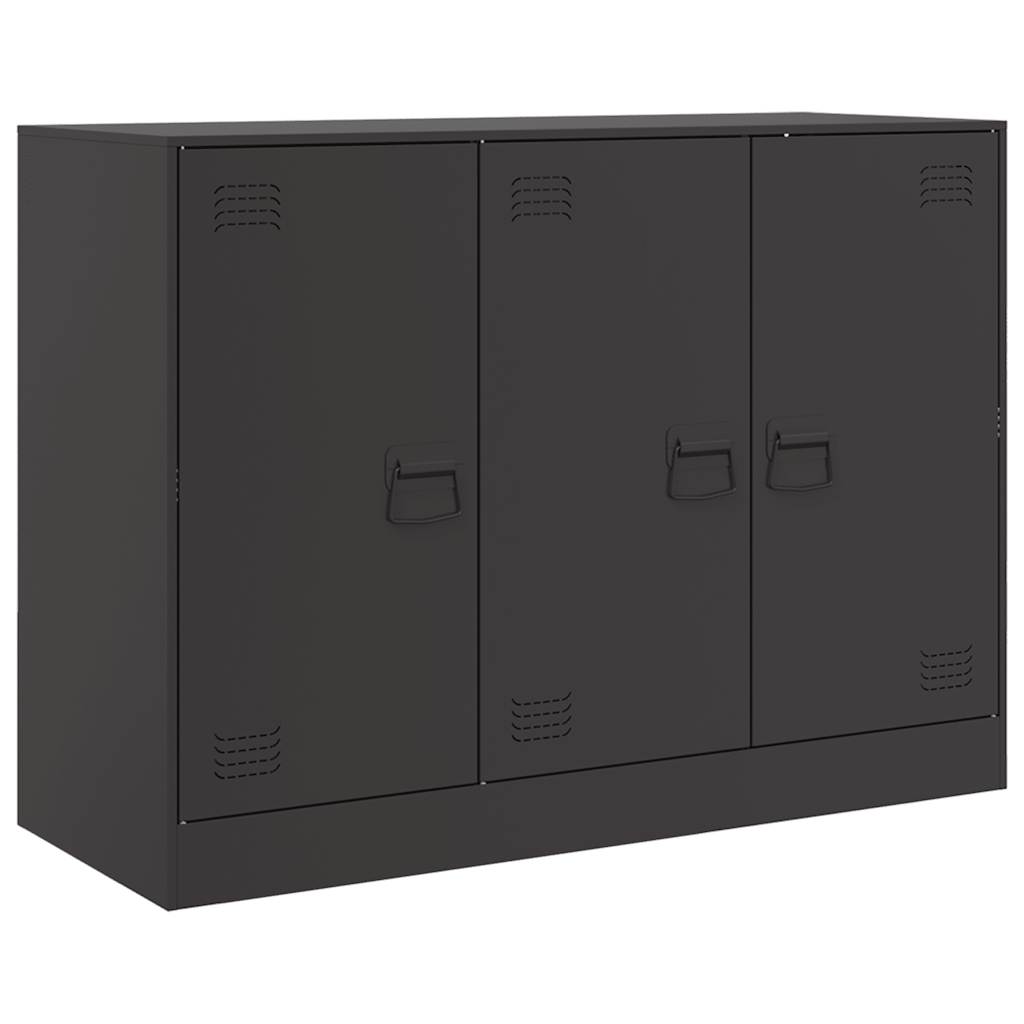 Vidaxl dressoir 99x39x73 cm staal zwart