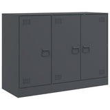 Vidaxl dressoir 99x39x73 cm staal antracietkleurig