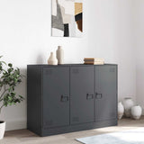 Vidaxl dressoir 99x39x73 cm staal antracietkleurig