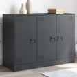 Vidaxl dressoir 99x39x73 cm staal antracietkleurig