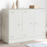Vidaxl dressoir 99x39x73 cm staal wit