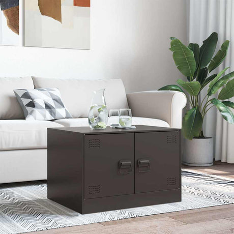 Vidaxl salontafel 67x50x44 cm staal zwart