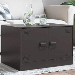Vidaxl salontafel 67x50x44 cm staal zwart