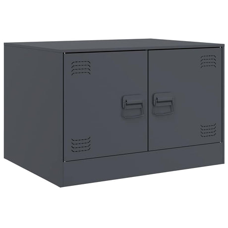Vidaxl salontafel 67x50x44 cm staal antracietkleurig