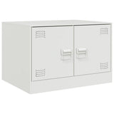 Vidaxl salontafel 67x50x44 cm staal wit