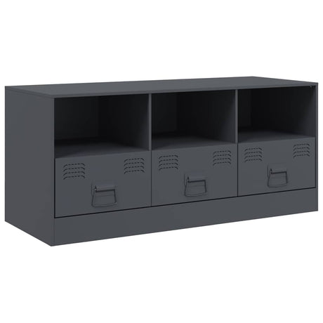 Vidaxl tv-meubel 99x39x44 cm staal antracietkleurig
