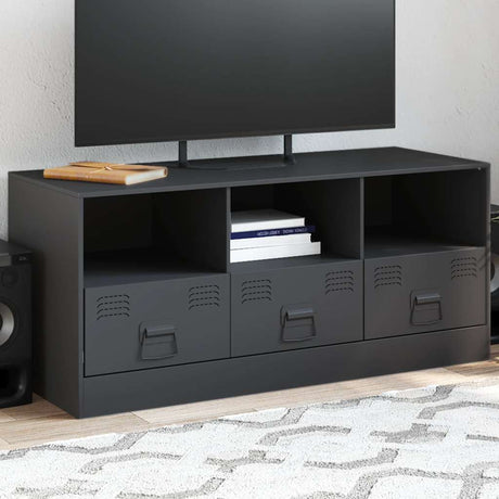 Vidaxl tv-meubel 99x39x44 cm staal antracietkleurig
