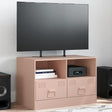 Vidaxl tv-meubel 67x39x44 cm staal roze