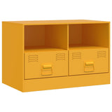 Vidaxl tv-meubel 67x39x44 cm staal mosterdgeel