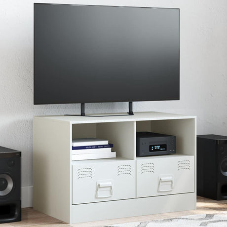 Vidaxl tv-meubel 67x39x44 cm staal wit