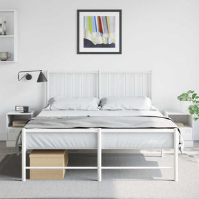 Vidaxl nachtkastjes 2 st 34,5x39x44 cm staal wit