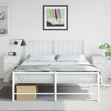 Vidaxl nachtkastjes 2 st 34,5x39x62 cm staal wit