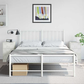 Vidaxl nachtkastjes 2 st 34,5x39x62 cm staal wit