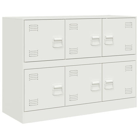 Vidaxl dressoir 99x39x73 cm staal wit