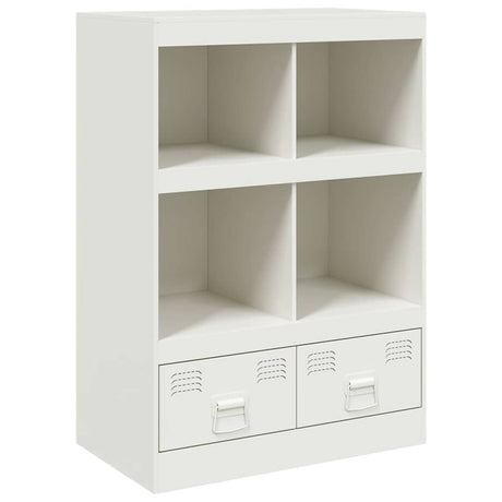Vidaxl hoge kast 67x39x95 cm staal wit