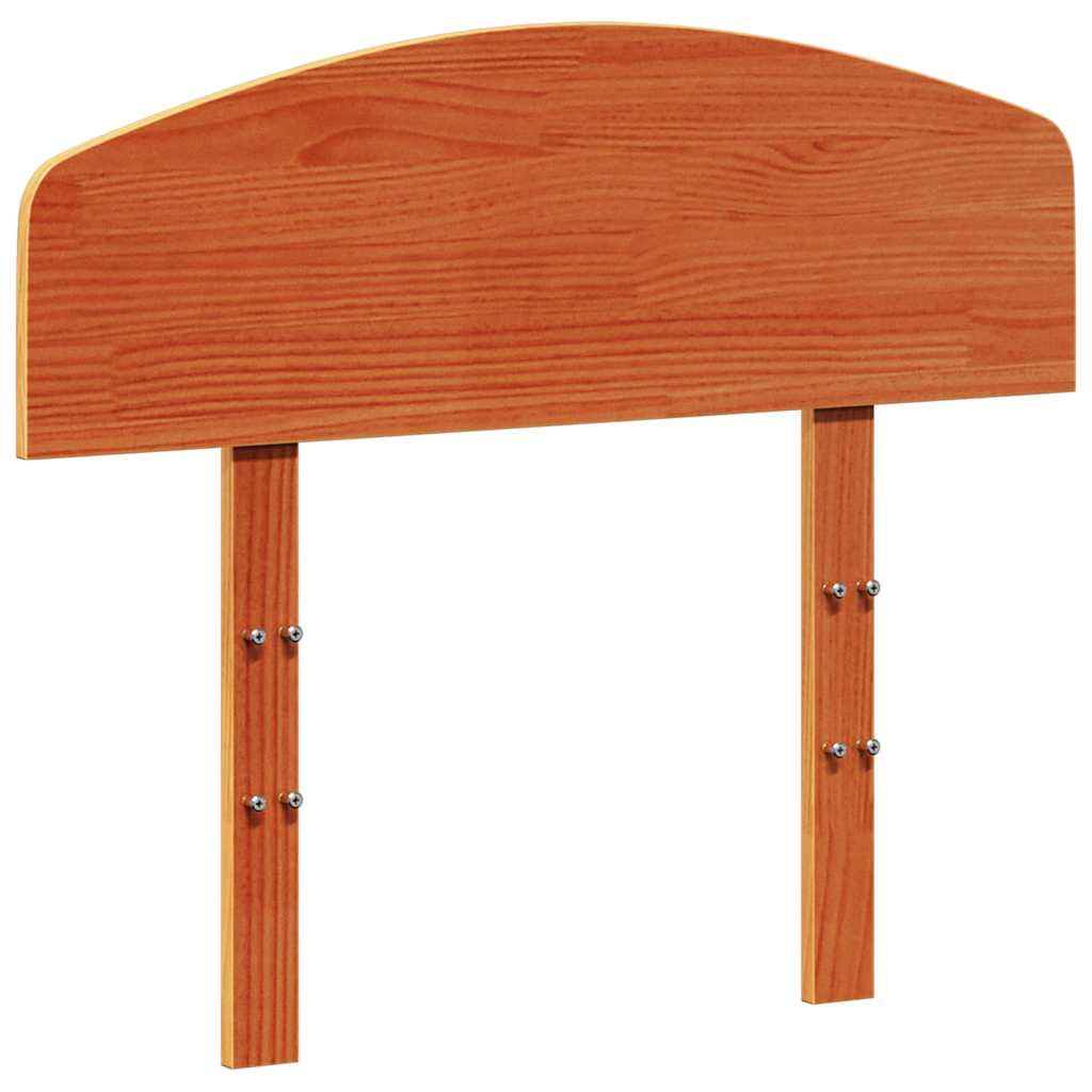 Vidaxl hoofdbord 75 cm massief grenenhout wasbruin
