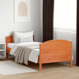 Vidaxl bedframe zonder matras massief grenenhout wasbruin 90x190 cm