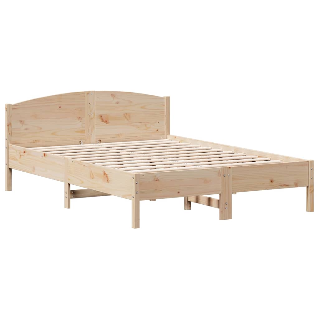 Vidaxl bedframe zonder matras massief grenenhout 140x200 cm