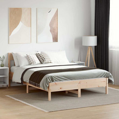 Vidaxl bedframe zonder matras massief grenenhout 150x200 cm