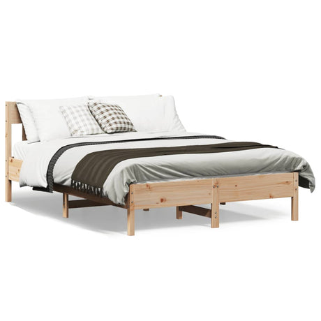 Vidaxl bedframe zonder matras massief grenenhout 140x190 cm