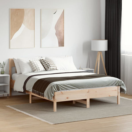Vidaxl bedframe zonder matras massief grenenhout 120x190 cm