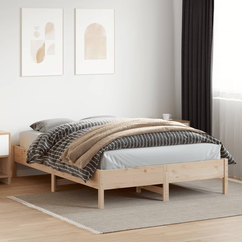 Vidaxl bedframe zonder matras massief grenenhout 150x200 cm