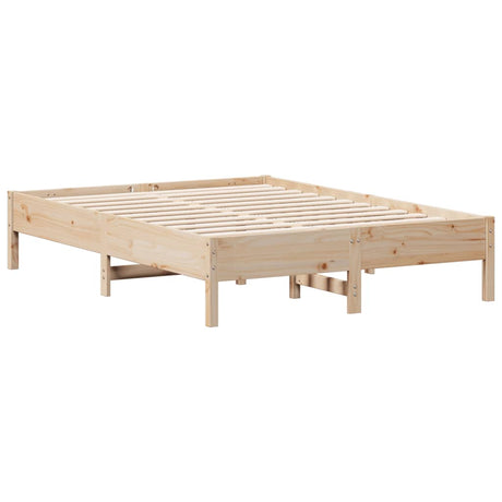 Vidaxl bedframe zonder matras massief grenenhout 135x190 cm