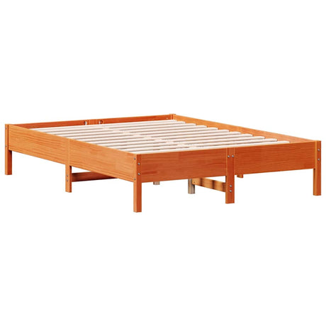 Vidaxl bedframe zonder matras massief grenenhout wasbruin 120x190 cm