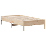 Vidaxl bedframe zonder matras massief grenenhout 75x190 cm