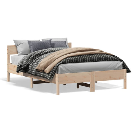 Vidaxl bedframe zonder matras massief grenenhout 140x200 cm