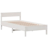 Vidaxl bedframe zonder matras massief grenenhout wit 90x190 cm