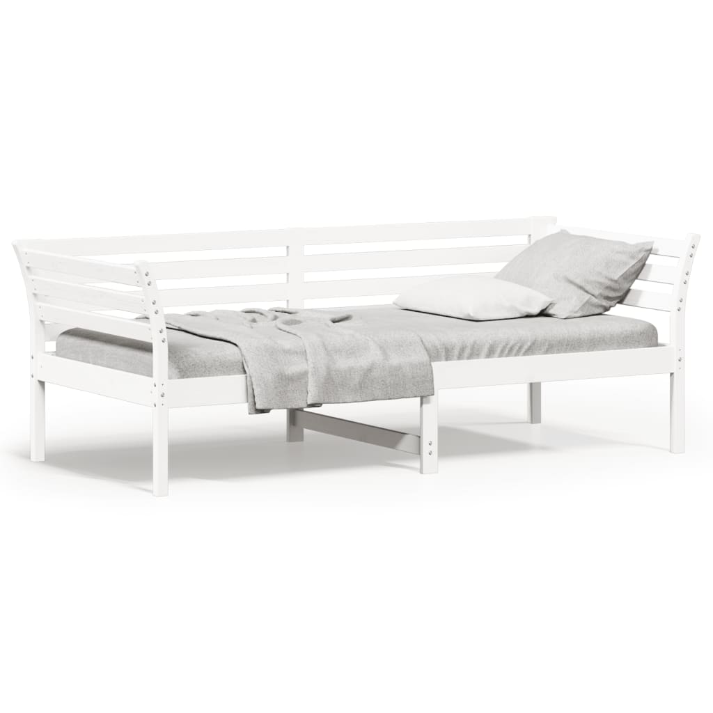 Vidaxl slaapbank zonder matras 80x200 cm massief grenenhout wit