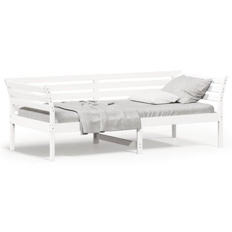 Vidaxl slaapbank zonder matras 90x200 cm massief grenenhout wit