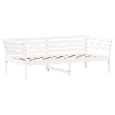 Vidaxl slaapbank zonder matras 100x200 cm massief grenenhout wit