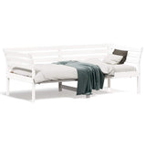 Vidaxl slaapbank zonder matras 75x190 cm massief grenenhout wit