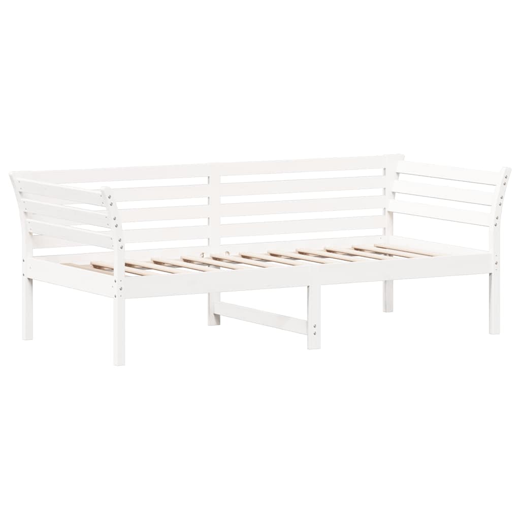 Vidaxl slaapbank zonder matras 75x190 cm massief grenenhout wit
