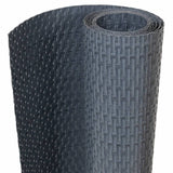 Vidaxl balkongskjerm 300x80 cm Poly Rattan Anthracite -farget