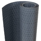 Écran de balcon Vidaxl 300x100 cm Poly Rattan Anthracite -Colored