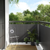 Vidaxl Balcony screen 400x80 cm Poly Rattan Anthracite -colored