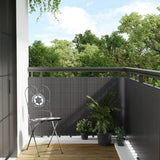 Vidaxl Balcony screen 500x80 cm Poly Rattan Anthracite -colored